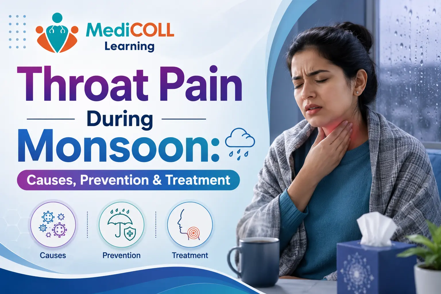 Throat Pain During Monsoon: Causes, Prevention & Treatment